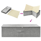 Storage Boxes 2 pcs Fabric 70x40x18 cm Grey 332906