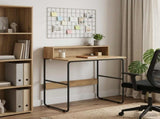 Desk with Storage Artisan Oak 80 x 50 x 91 cm 8008025