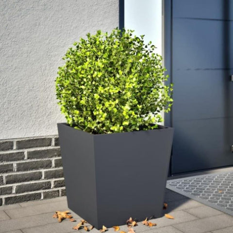 ZNTS Garden Planter Anthracite 50x50x50 cm Steel 851070