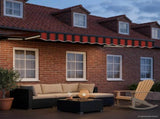 Manual Awning Frame with LEDs 3 x 2 m Polyester with PU coating 3420747