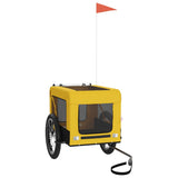 Pet Bike Trailer Yellow and Black Oxford Fabric&Iron 93917