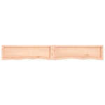 ZNTS Wall Shelf 200x30x cm Untreated Solid Wood Oak 363604