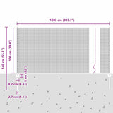 Fence and Post Green 1 x 10 m Steel 3336444