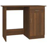 Desk Brown Oak 100x50x76 cm Engineered Wood 815422