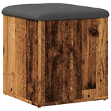 Storage Bench Old Wood 42x42x45 cm Engineered Wood 857613