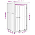 Garden Tool Shed Grey 88x89x161 cm Galvanised Steel 316206