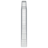 Arched Gabion Basket 400x30x200/220 cm Galvanised Iron 153530