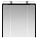 Bathroom Mirror Cabinet Black Oak 63.5 x 16 x 62.5 cm 889160