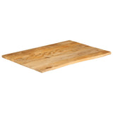 Table Top Live Edge 100x80x2.5 cm Solid Wood Mango 370460