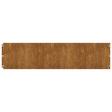Lawn Edging 20 pcs 25 x 103 cm Weathering Steel Rusty 858325
