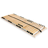 Slatted Bed Base without Mattress with 28 Slats 7 Zones 80x200 cm 246444