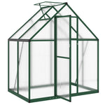 ZNTS Greenhouse with Base Frame Green 169x114x195 cm Aluminium 4005823