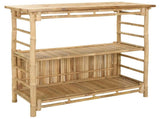 Outdoor Bar Table and Stools 3 pcs Natural Bamboo 3469656