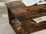 Coffee Table Smoked Oak 72 x 50 x 50 cm Engineered Wood 8000192