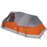Family Tent Dome 11-Person Grey and Orange Waterproof 94568