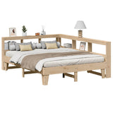 Bookcase Bed without Mattress 150x200cm Solid Wood Pine 3324535