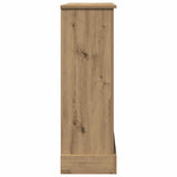Fireplace Surround Artisan Oak 90x30x90 cm Engineered Wood 854597