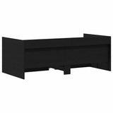 Daybed with Headboard Black Oak 75 x 190 cm Engineered Wood 3334007