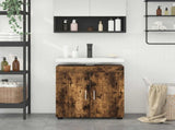 Bathroom Cabinet Set TULUM Smoked Oak 60 x 34 x 63 cm 880326