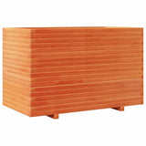Garden Planter Wax Brown 110x60x72 cm Solid Wood Pine 3282651