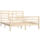 Bed Frame without Mattress Solid Wood 160x200 cm 3105870