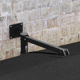 Garden Parasol Black 248.5 x 247.5 x 160 cm Polyester and Steel 42003241