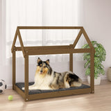 Dog Bed Honey Brown 101x70x90 cm Solid Wood Pine 822215