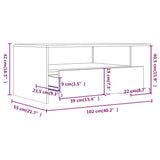 Coffee Table Smoked Oak 102x55x42 cm Engineered Wood 816934
