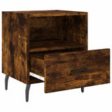 Bedside Cabinets 2 pcs Smoked Oak 40x35x47.5 cm Engineered Wood 827479