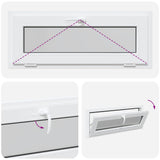 Basement Window RISOR 110x40 cm Tilt 2 Glazing White 4108338