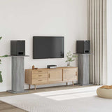 Speaker Stands 2 pcs Grey Sonoma 30x30x95 cm Engineered Wood 852677
