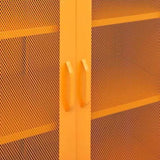 Storage Cabinet Mustard Yellow 80x35x101.5 cm Steel 336173