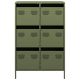 Highboard Olive Green 68x39x101.5 cm Steel 851224