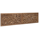 Bed Headboard Natural Solid Teak Wood 42024562