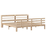 Bed Frame Untreated Pine Solid Pine Wood Super King Bed Frame 3306859