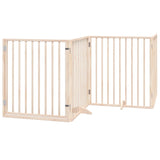 Dog Gate with Door Foldable 10 Panels 800 cm Poplar Wood 3155559