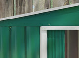 7 x 4ft Metal Garden Shed, Outdoor Storage Tool House with Ventilation Slots, Foundation Kit and T3398P313534
