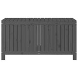 Garden Storage Box Grey 121x55x64 cm Solid Wood Pine 823845