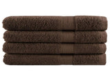 Premium Towels "SOLUND" 4 pcs Brown 100x200 cm 600 gsm 137246