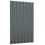 Roof Panels 36 pcs Galvanised Steel Anthracite 60x36 cm 319131