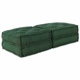 Modular Sofa 2 pcs Green 140 x 70 x 36 cm Fabric 3315080