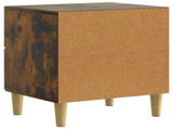 Bedside Cabinet with Drawer 2 pcs Smoked Oak 43 x 34.5 x 48 cm 894536