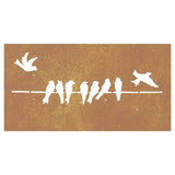 Garden Wall Decoration 105x55 cm Corten Steel Bird Design 824496