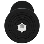 ZNTS Barbell with Plates Set 30 kg Cast Iron & Chrome Plated Steel 93628