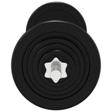 ZNTS Barbell with Plates Set 30 kg Cast Iron & Chrome Plated Steel 93628