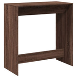 Bar Table Brown Oak 102x50x103.5 cm Engineered Wood 854433