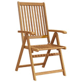 Garden Chair Set of 8 Natural Wood Solid Acacia Wood Standard 3075053