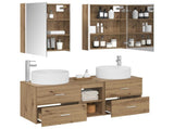 Bathroom Furniture Set 5 pcs Artisan Oak 3407094
