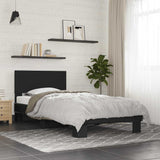 Bed Frame without Mattress Black 75x190 cm Small Single 845812