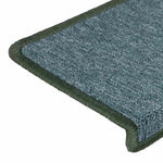 ZNTS Stair Mats 30 pcs 65x21x4 cm Green 3365773